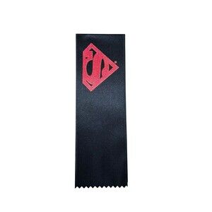 Death of Superman Memorial Black Red Mourning Armband 1992 DC Comics Vintage
